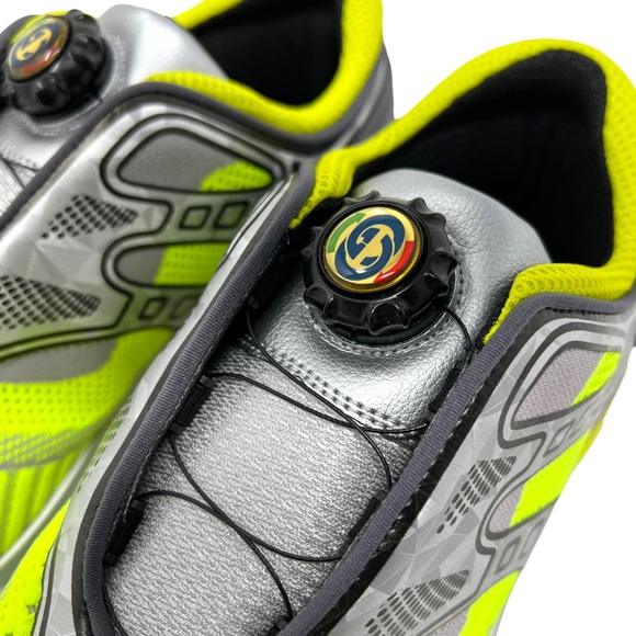 GUCCI Ultrapace R Low Top Sneakers Grey Neon Yellow - Picture 7 of 13